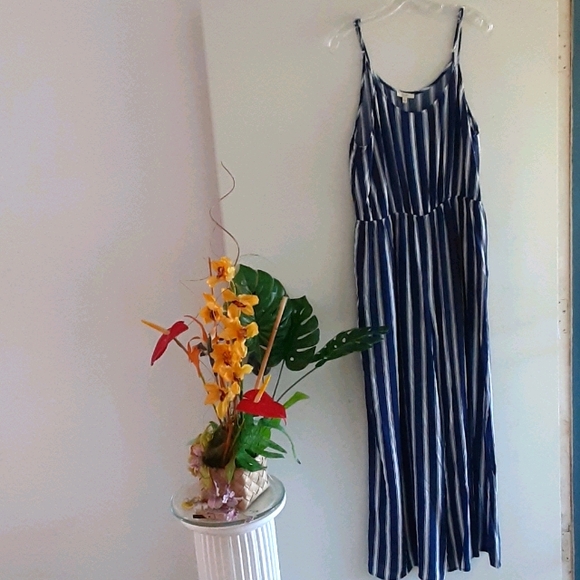 KORI America Large Blue Stripes Jumpsuit - Picture 5 of 12